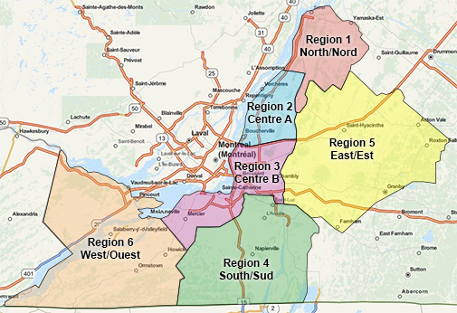 T&L Region Map